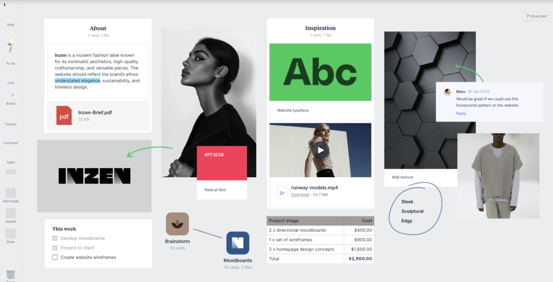 Minimal portrait graphic for photography typography and design article
