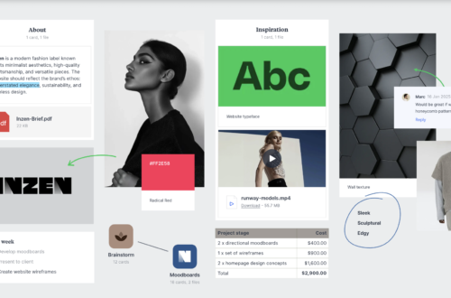 Minimal portrait graphic for photography typography and design article