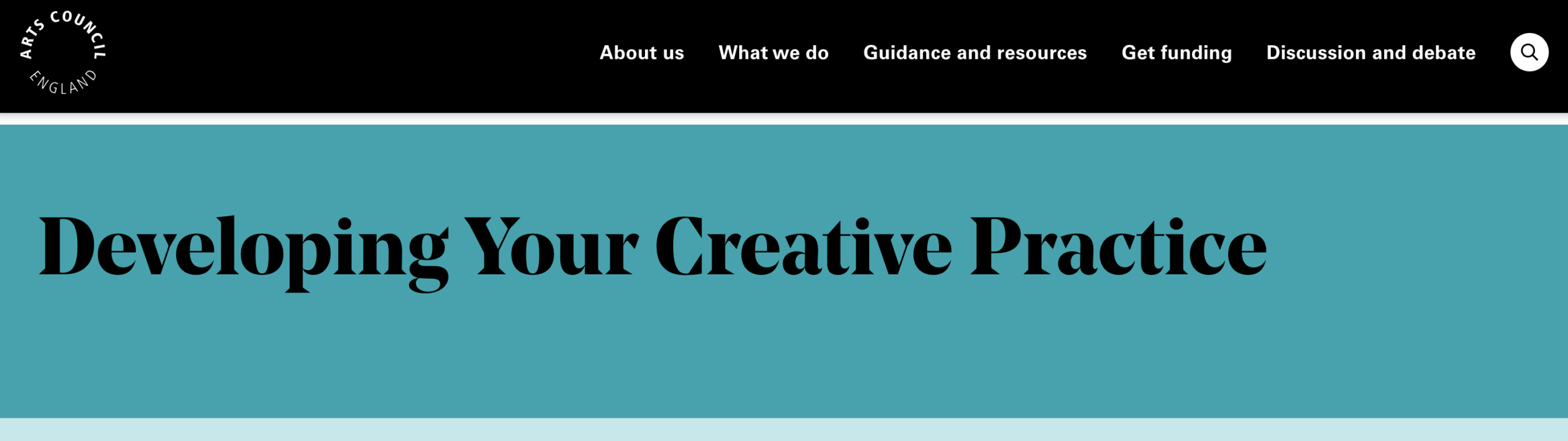 Arts Council Developing your creative practice