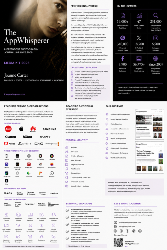 media kit for theappwhisperer.com