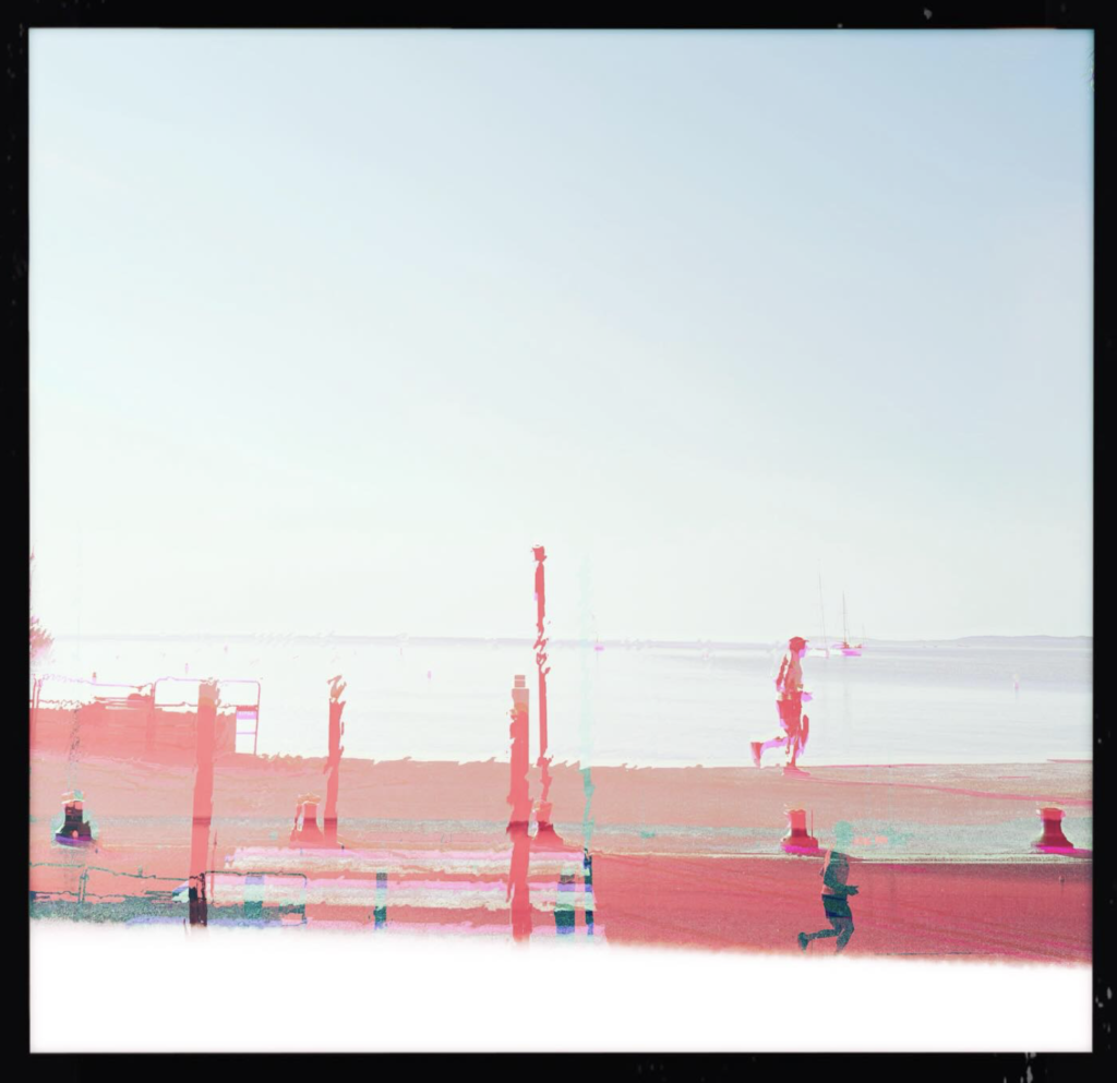 stylistic beach walking shhot