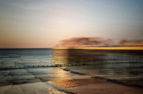 photgraph of cromer pier at sunset