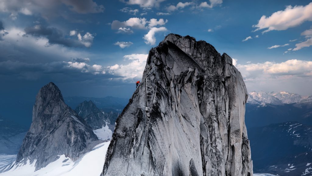Jimmy Chin photographing a climber with an iPhone 18 Pro